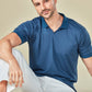 Tencel Stretch Polo in Persian Blue