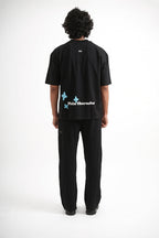 Men's Black Waffle Lounge Pants Main Character