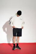 Apen Oversized Printed White Hoodie Main Character