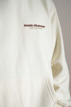 Shift Of Energy Printed Oversized Beige Hoodie Main Character