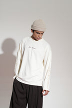 Inferno Printed Cream Oversized Sweatshirt Main Character