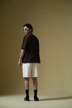 07 Brown Round Neck Oversized T-Shirt Main Character