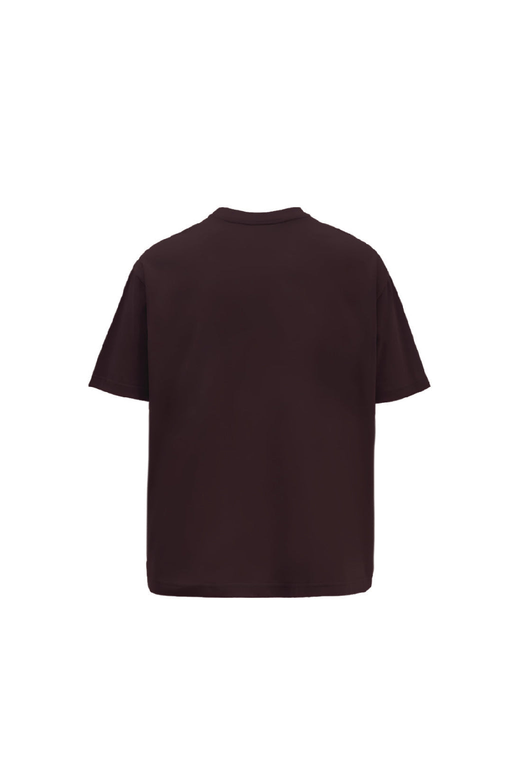 07 Brown Round Neck Oversized T-Shirt Main Character