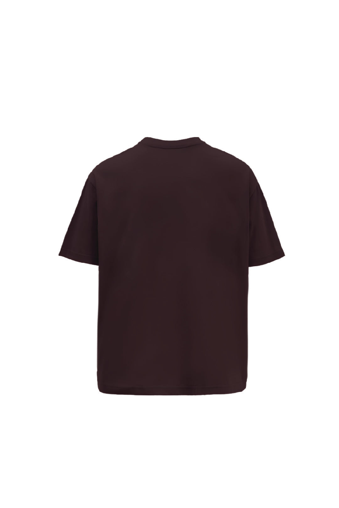 07 Brown Round Neck Oversized T-Shirt Main Character