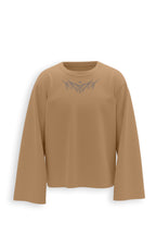 Vengeance Printed Brown Oversized Sweatshirt Main Character