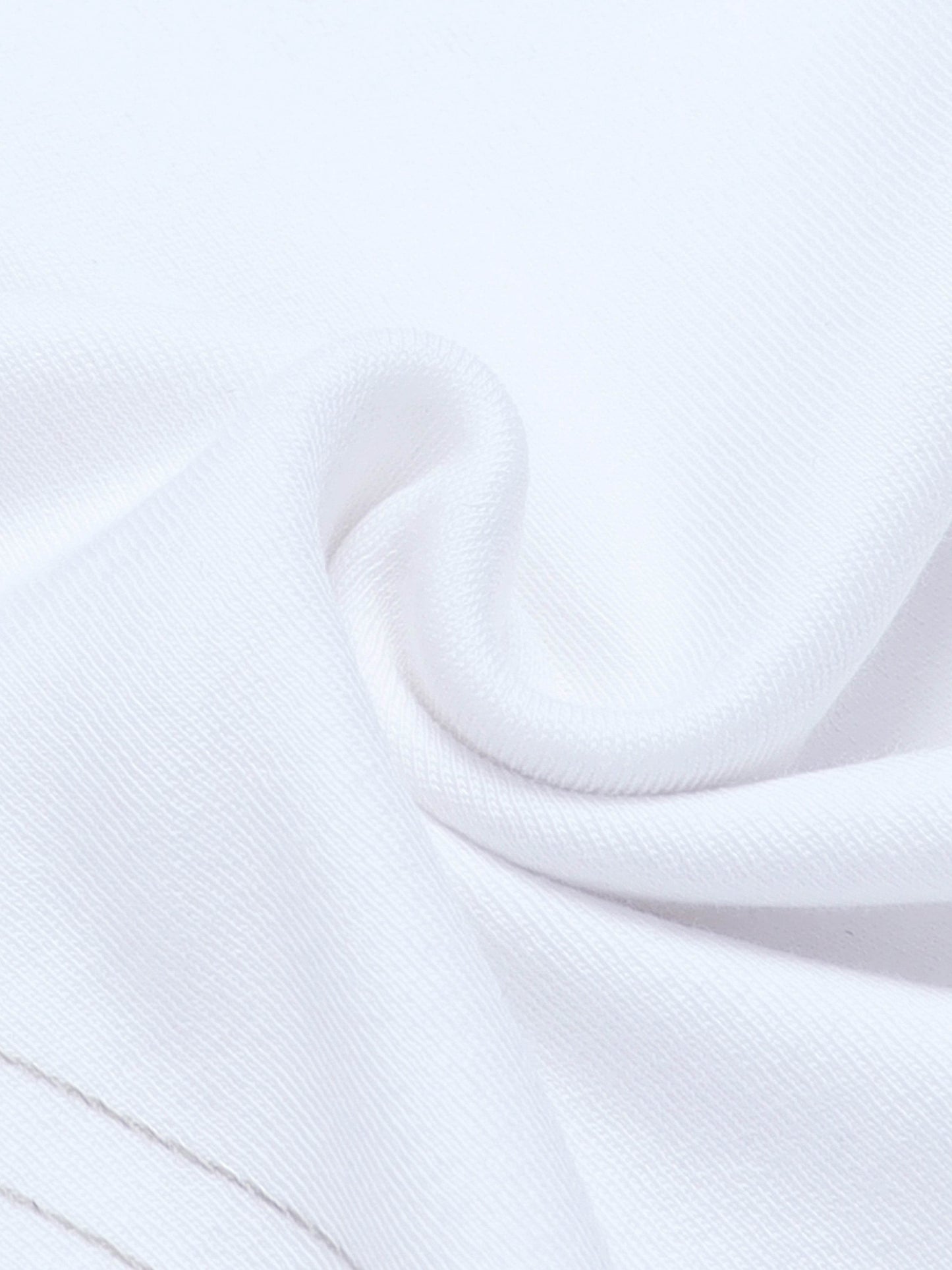 Regular Fit T-shirt in Supima Cotton Lycra Interlock with Geometric Pigment Panel Print - White