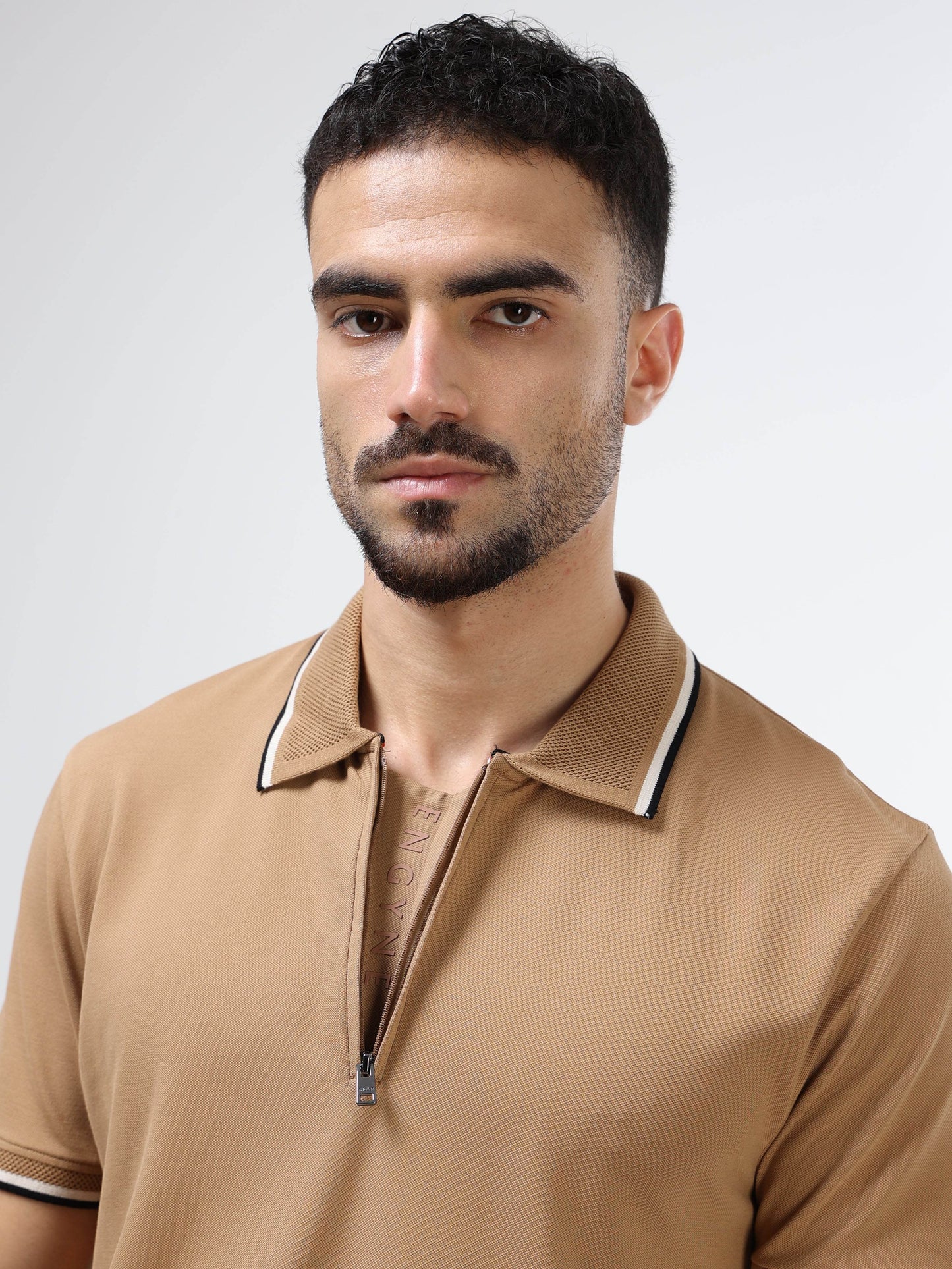 Men's Supima Khaki polo t-shirt