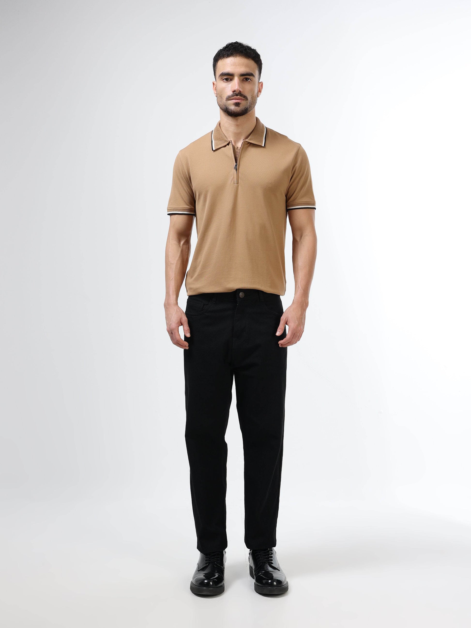 Men's Supima Khaki polo t-shirt