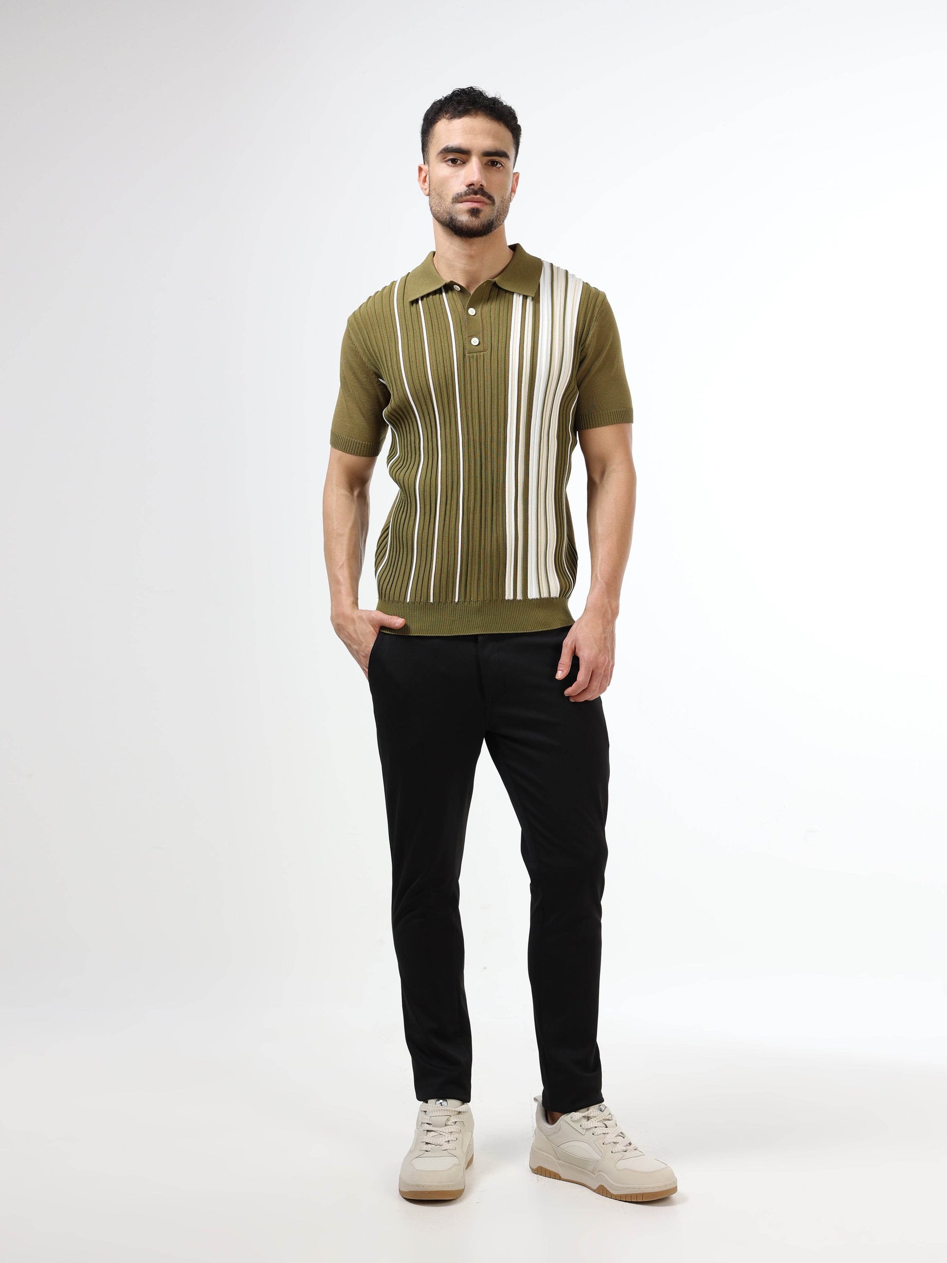 Men’s olive polo tshirt