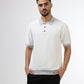 Men’s white knit polo tshirt