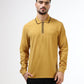 Men’s mustard yellow polo t-shirt