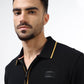 Men’s black polo t-shirt