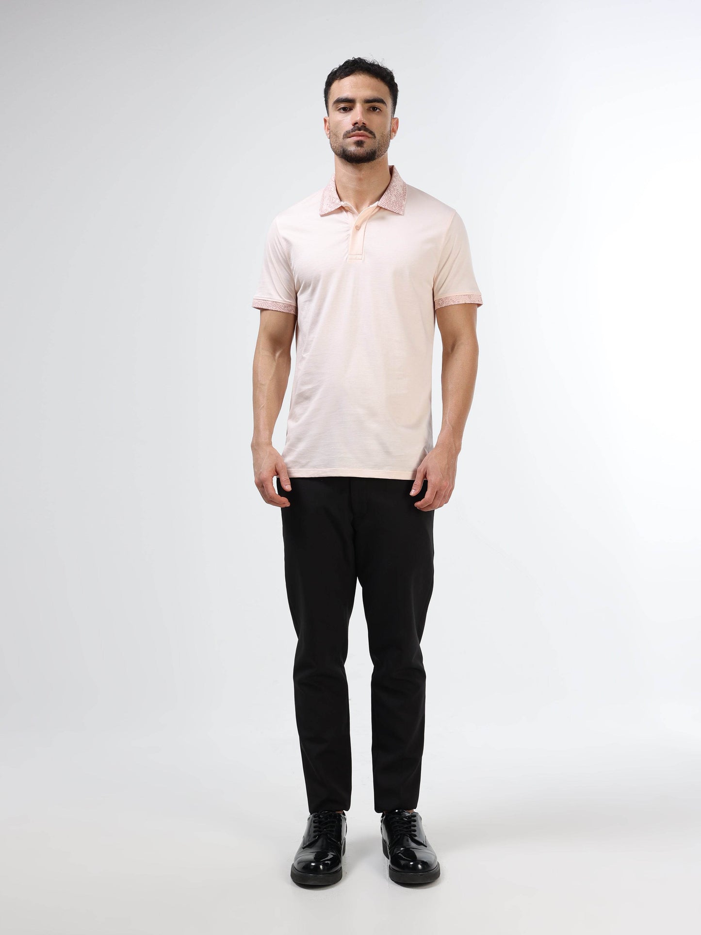 Men's Supima pink polo t-shirt