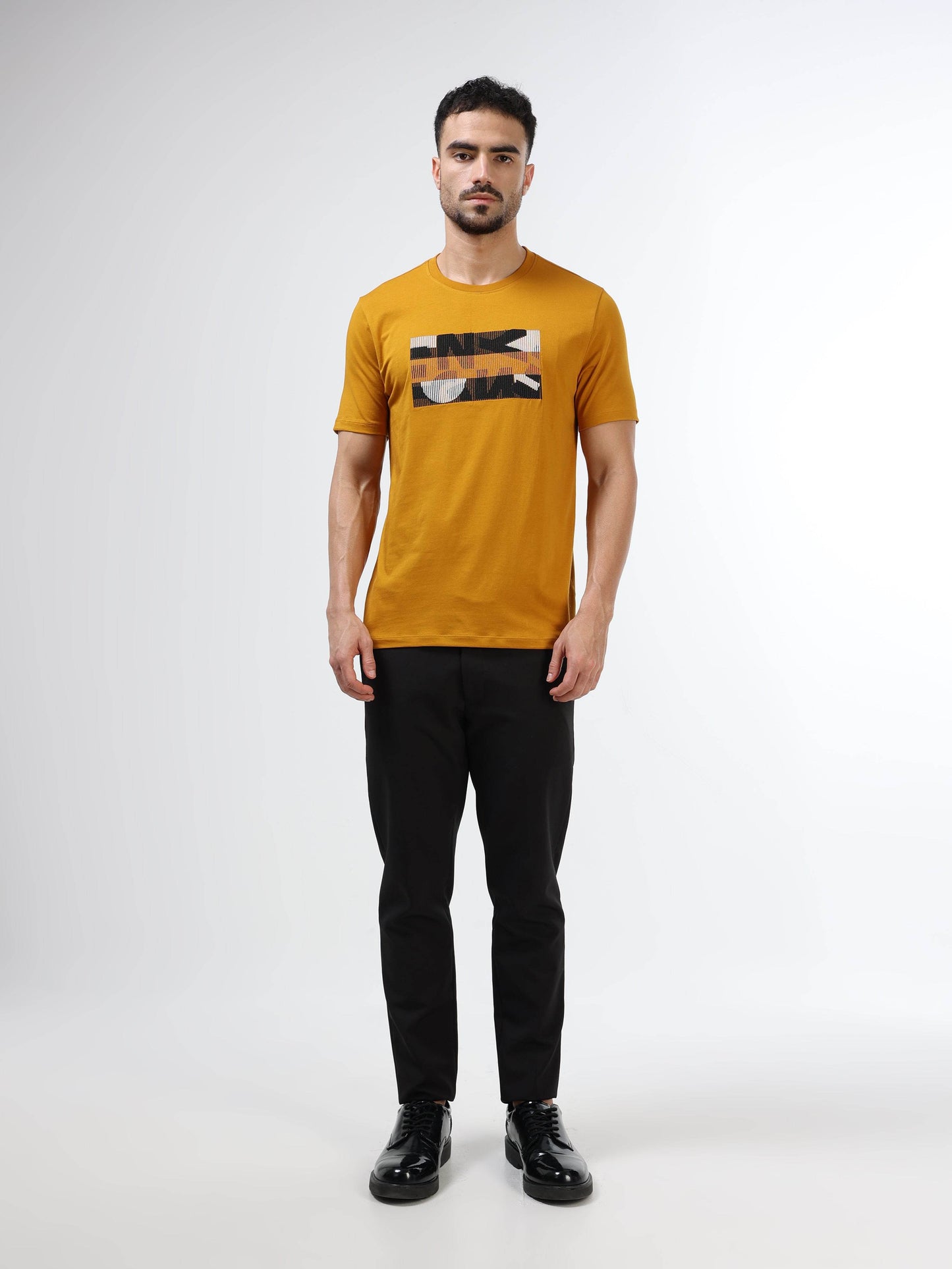Men’s mustard yellow polo tshirt