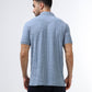 Men's blue jacquard polo t-shirt