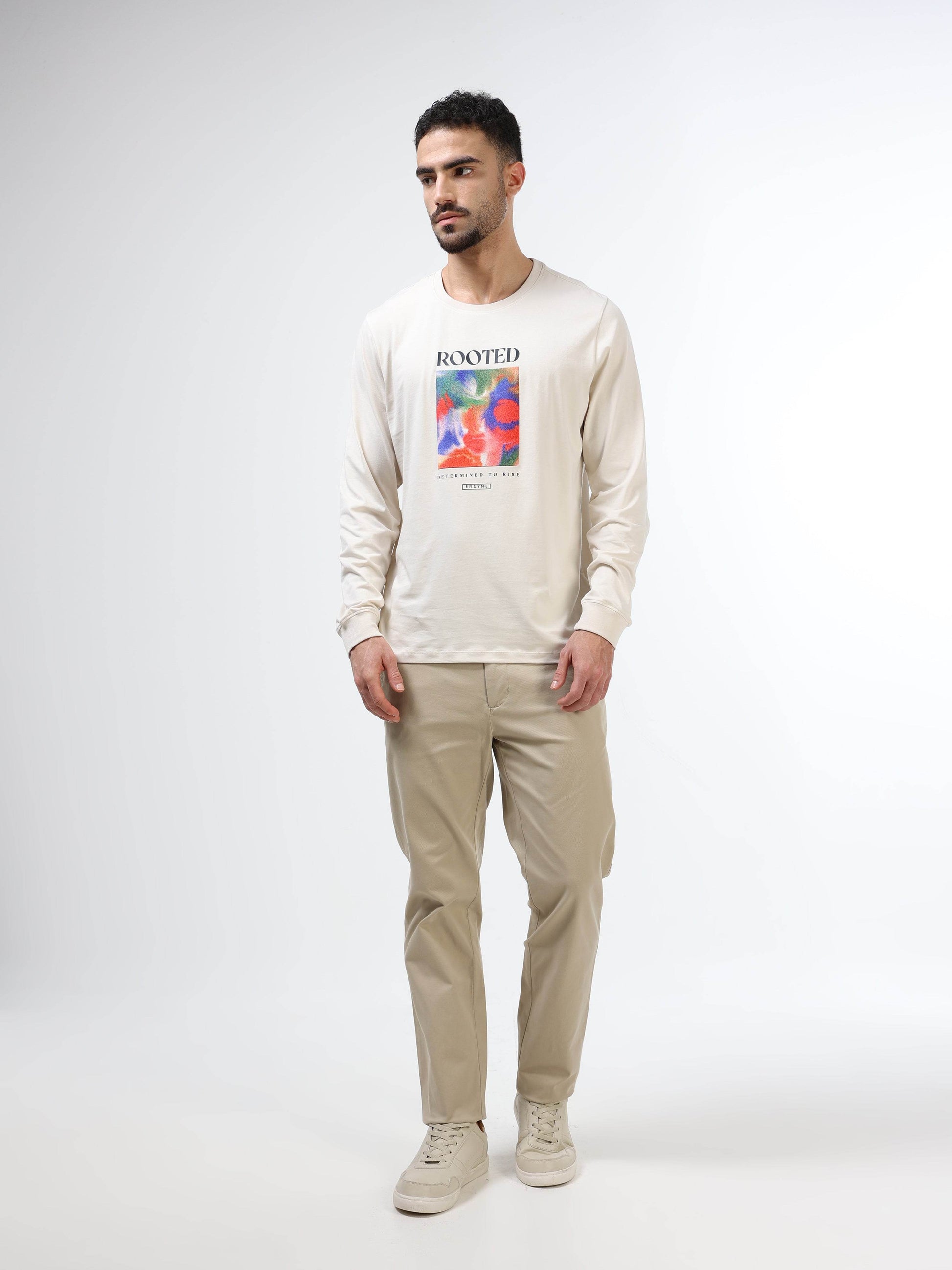 Men’s beige t-shirt