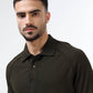 Men’s olive polo t-shirt