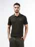 Men’s olive polo t-shirt