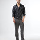 Men’s navy floral shirt