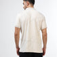 Men's Supima beige polo t-shirt