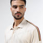 Men's Supima beige polo t-shirt