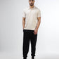 Men's Supima beige polo t-shirt
