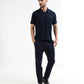 Men's Supima Navy polo t-shirt