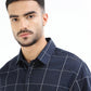 Men’s navy striped shirt