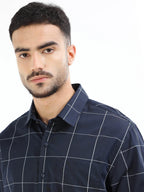 Men's navy striped shirt