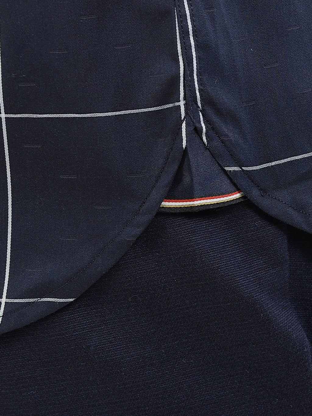 Men's navy striped shirt