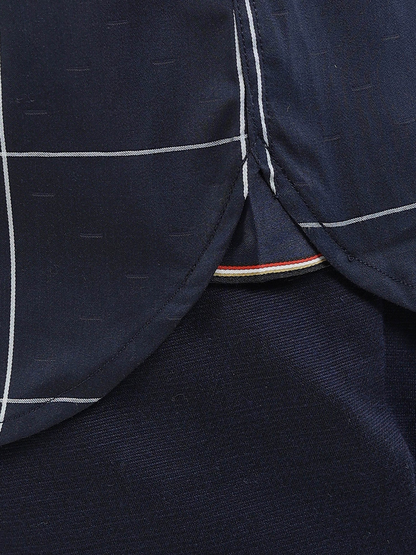 Men’s navy striped shirt