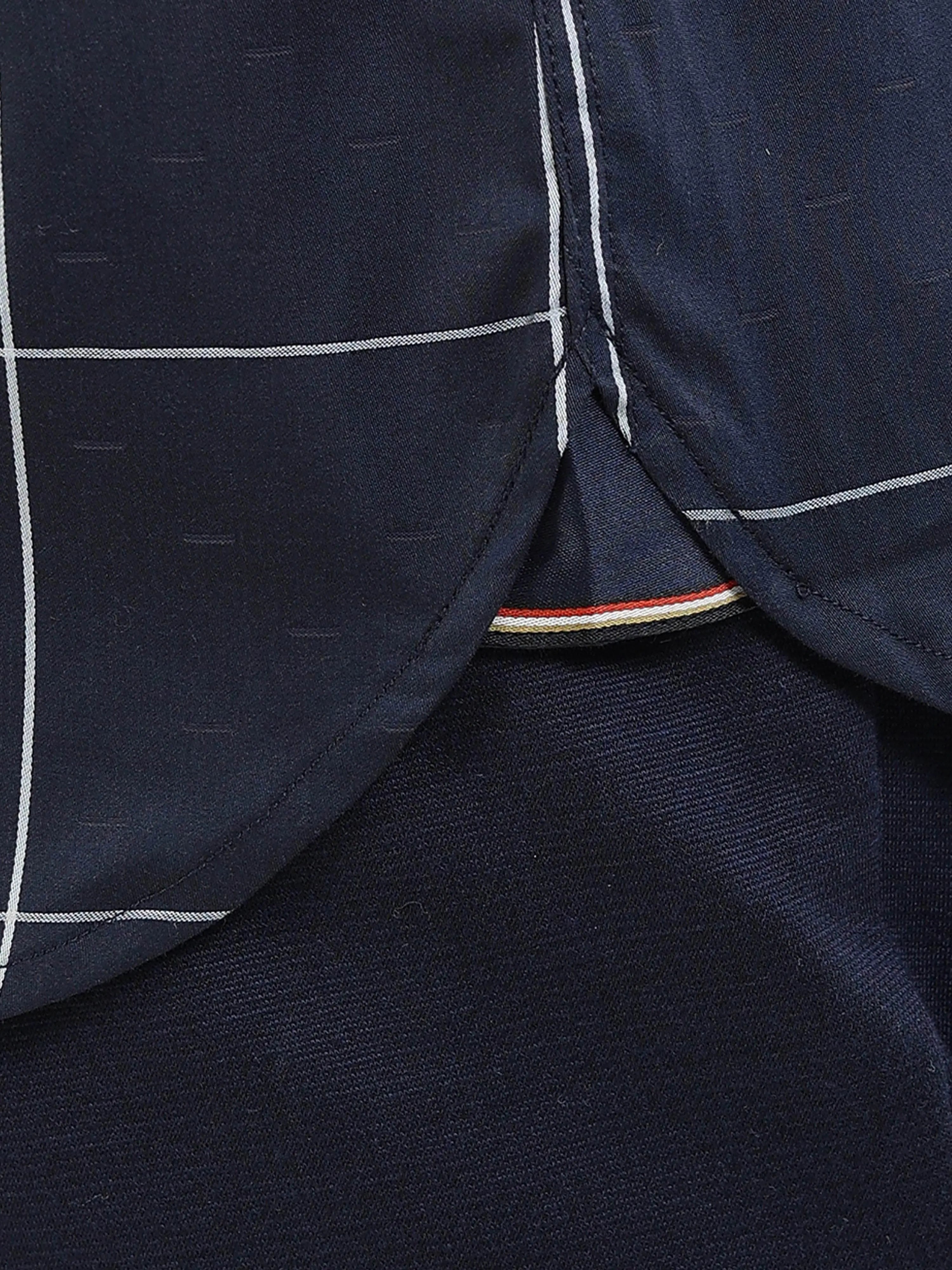 Men's navy striped shirt