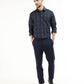 Men’s navy striped shirt