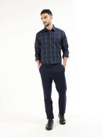 Men's navy striped shirt