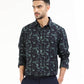 Men’s navy geometric shirt