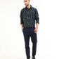 Men’s navy geometric shirt
