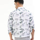 Blue floral full-sleeve men’s shirt