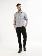 Men's grey floral shirt