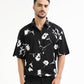 Men’s black floral shirt