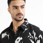 Men’s black floral shirt