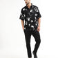 Men’s black floral shirt