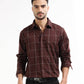 Men’s brown striped shirt