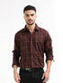 Men’s brown striped shirt