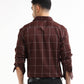 Men’s brown striped shirt