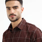 Men’s brown striped shirt