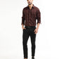 Men’s brown striped shirt