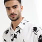 Men’s white floral shirt