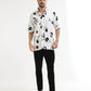 Men’s white floral shirt