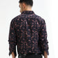 Men’s black geometric shirt