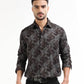 Men’s brown floral shirt
